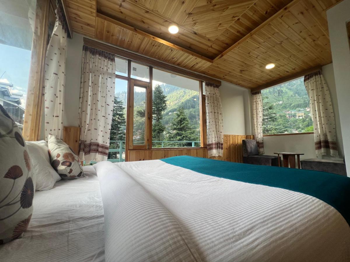 Hotel Mountain Majesty! Top-Rated Luxury Stay Amid Snowcapped Mountains With Balcony And Riverside Calm Manāli Exteriör bild